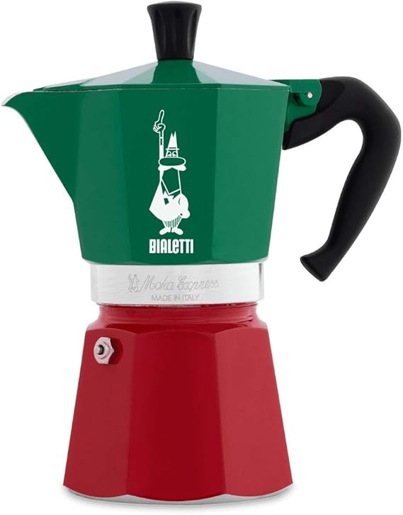 Bialetti Moka Express Italia Collection (Tricolore) Caffettiera
