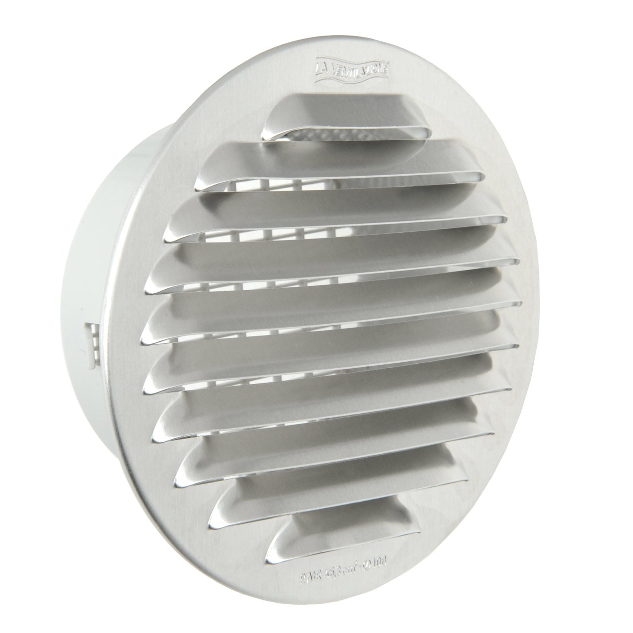 The gtap100r-y Ventilation Grill Round Recessed, Aluminium, 125 mm