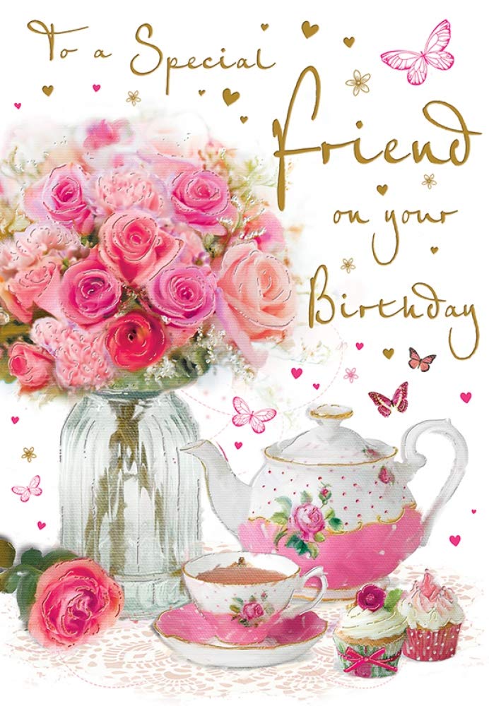 Piccadilly Greetings Birthday Card Friend - 9 x 6 inches - Regal Publishing