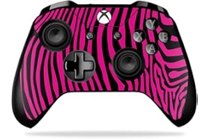 MIGHTY SKINS MightySkins Skin Compatible with Microsoft Xbox One X Controller - Pink Zebra | Protective, Durable, and Unique Vinyl Decal wrap Cover | Easy to Apply, Remove, and Change Styles | Made in The USA