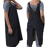 Women's Cross Back Pinafore Apron with Large