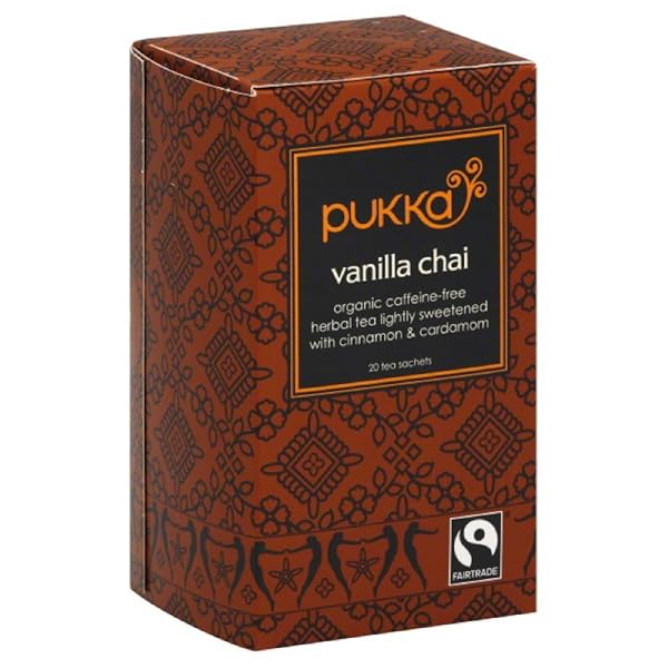 PUKKA ORGANIC HERBAL TEA VANILLA CHAI 20 TEA BAGS