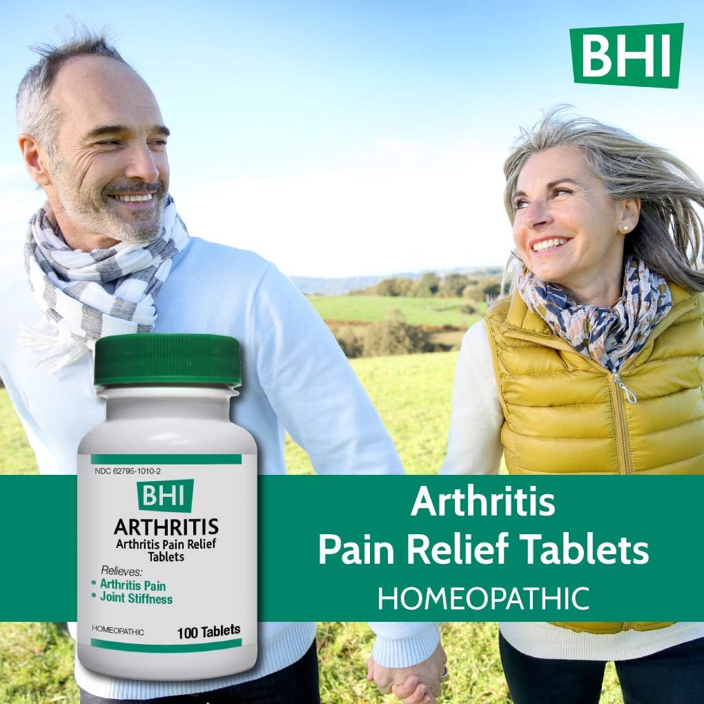 BHI Arthritis Pain Relief Natural, Safe Homeopathic Relief - 100 Tablets: Health & Personal Care