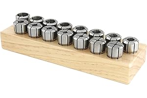 Techniks DA300 Precision Collet Set 14 Piece - 01630-14S (3/64" - 1/4" by 64ths) 1/64" Collapse Range, CNC Tooling SYIC