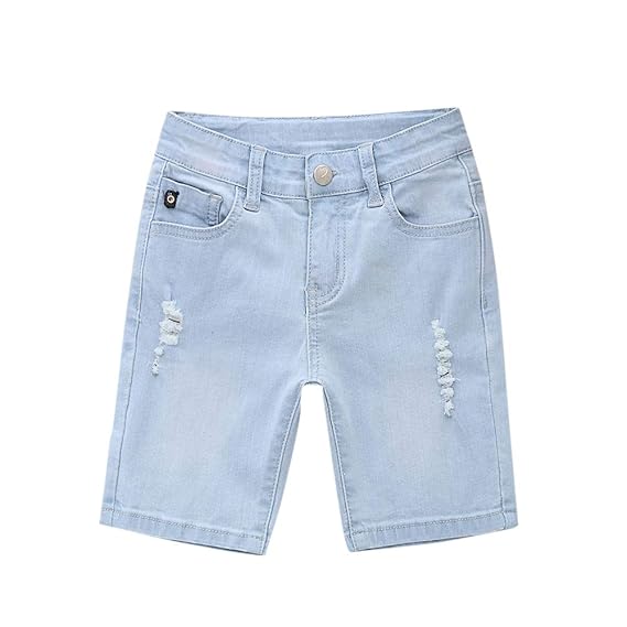 baby blue denim shorts