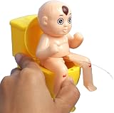 Fowybe Wee Pee Boy Water Squirting Toy Closestool Prank Novelty Gift for Kids view 6