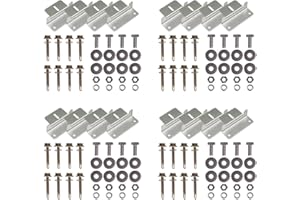 Renogy 4 Sets of Solar Panel Mounting Z Brackets Lightweight Aluminum Corrosion-Free Construction for RVs, Trailers, Boats, Yachts, Wall and Other Off Gird Roof Installation, 4 Count