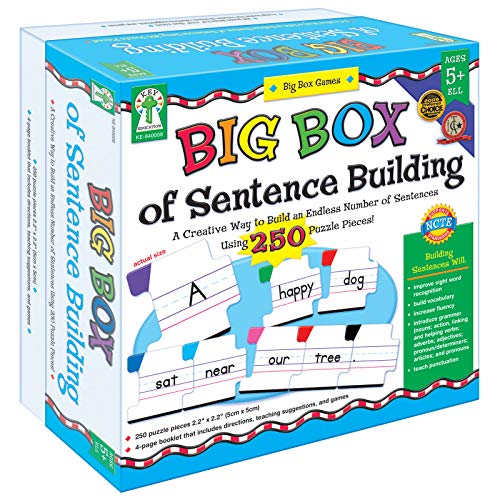 Key Education Publishing Big Box of Sentence Building Games Learning Materials for Age 5 and Up , 840008
