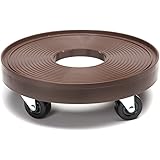 Devault DEV3015E 12 Inch Plant Dolly with Hole Espresso