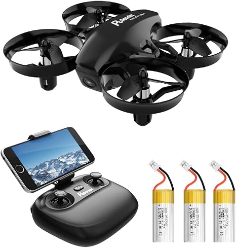 Amazon Co Jp Potensic ドローン カメラ付き 小型 ミニドローン 200g以下 バッテリー3個付き 初心者向け 高度保持 室内向け Hd空撮カメラ Wifiリアタイム ヘッドレスモード 3d Vrサポート 2 4ghz 4ch 6軸ジャイロ マルチコプター 日本語説明書付き 国内認証済み