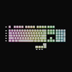 HK GAMING 112 Double Shot PBT Shine Through Pudding