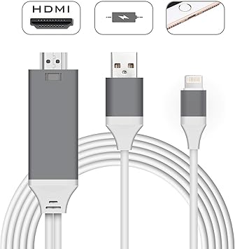 Geabon Phone a Cable Adaptador HDMI, 6.6ft Cable Phone a HDMI ...