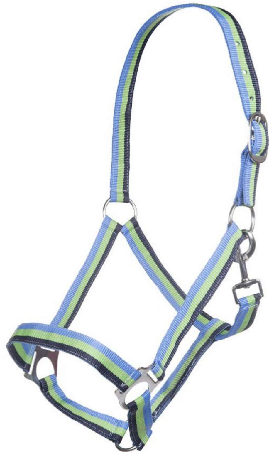 HKM Halter-10148 Halter 6907 Dark Blue/Green/Royal Blue Pony