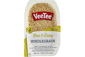 Veetee Wholegrain Basmati Brown Rice - 2 Minute Rice Microwavable Meals - Instant Rice Ready to Eat Gluten Free Precooked Rice - 10.6oz, Pack Of 6