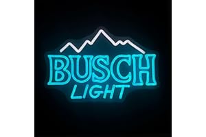 ROKAKU Beer Themed LED Neon Sign - Adjustable Brightness Wall Decor - Ideal for Man Cave, Bar, Pub - 16.5" x 12.2"