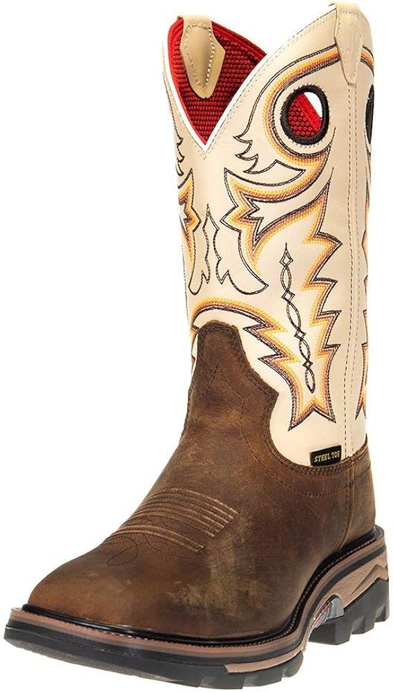 mens square steel toe boots