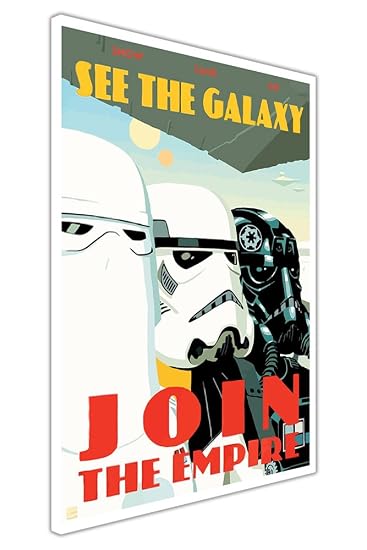 Pop Art Leinwand Bilder Star Wars Zitat Join The Empire Krieg Poster