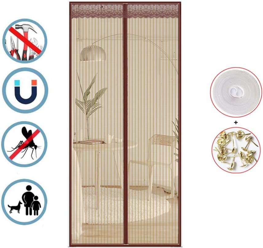 Hands Free Screen Door With Heavy Duty Mesh Curtain,flexible