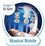 Infantino 3-in-1 Projector Musical Mobile Rose Convertible Night Light view 7