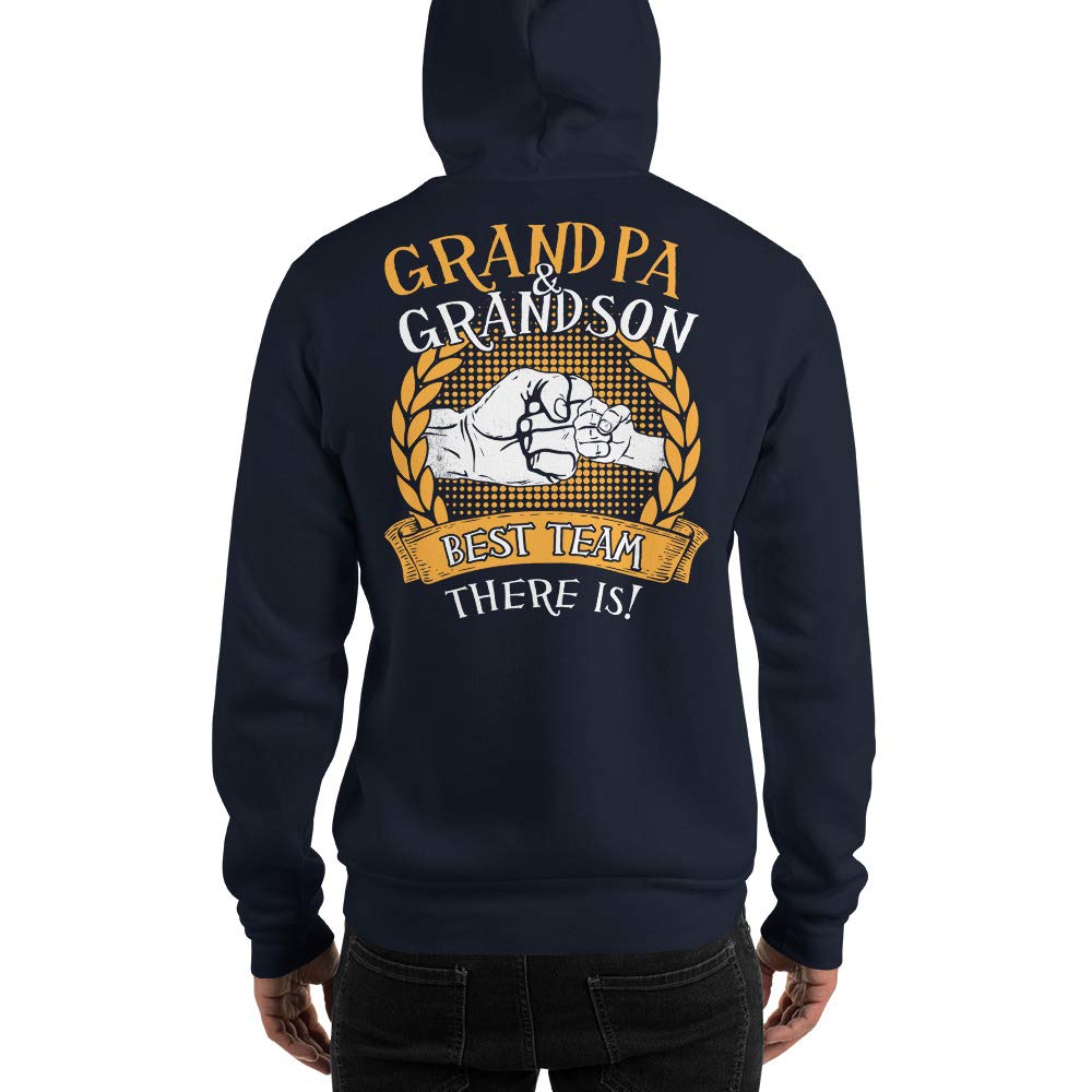 Hooded Sweatshirt Grandpa and Grandson 