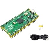 Pre-soldered Raspberry Pi Pico Microcontroller Development Board | Based on RP2040 Chip, Flexible Clock Running up to 133 MHz,Dual-core Arm Cortex M0+ Processor