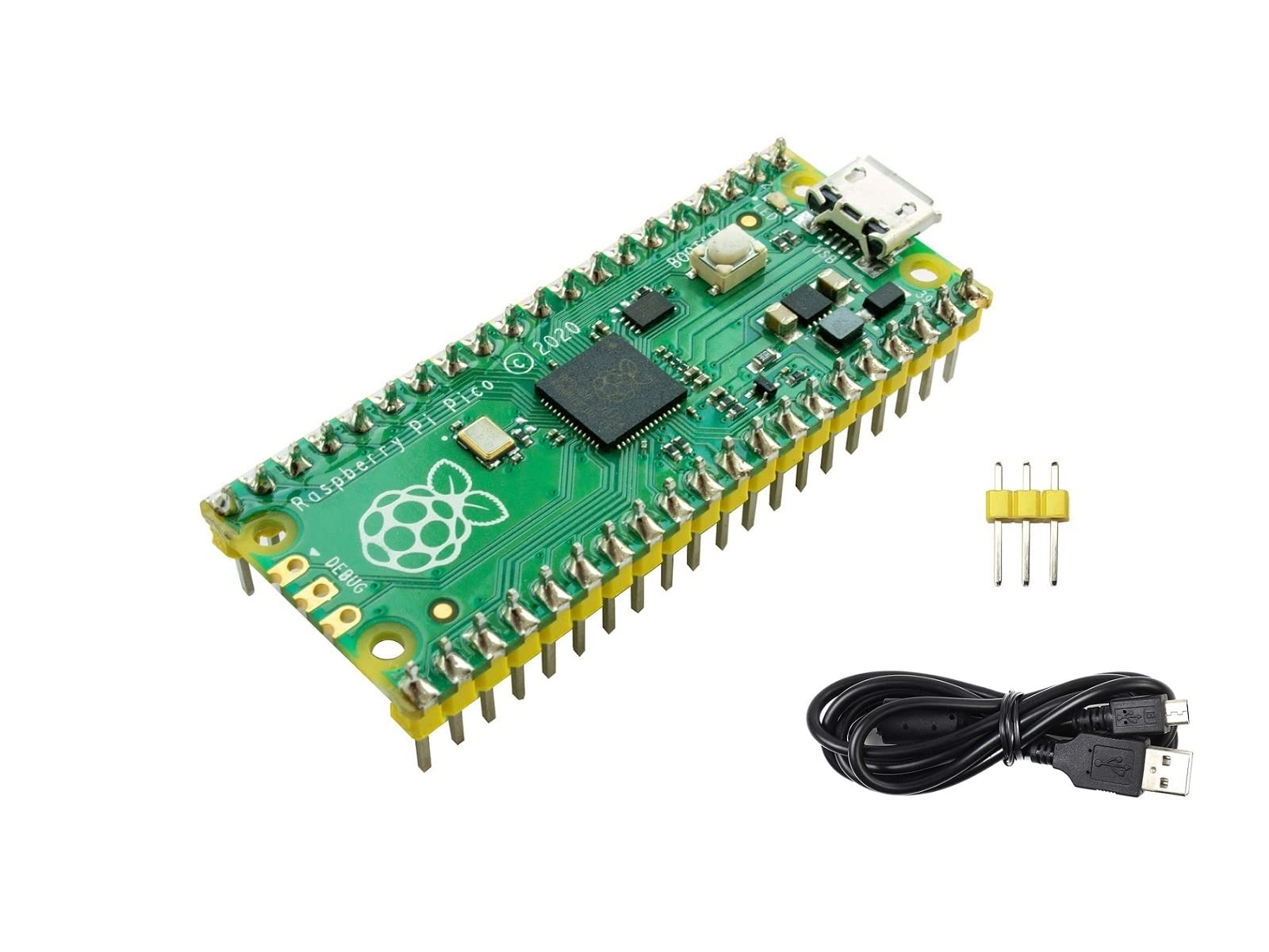 waveshare Pre-soldered Raspberry Pi Pico Microcontroller Development ...