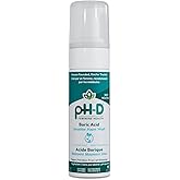 pH-D Feminine Health Boric Acid Foam Wash – pH-Balanced, Paraben-Free, and Plant-Based (Sensitive, 177.44 mL)