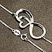 CharmSStory Mothers Day Mother Daughter Forever Love Infinity Sterling Silver Heart Necklace Pendant for Mom (Infinity 01) (Style 01)