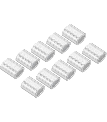 PATIKIL 25 Stück Aluminium-Hülsen – Oval, Für  Produktbild-Vorschau 2