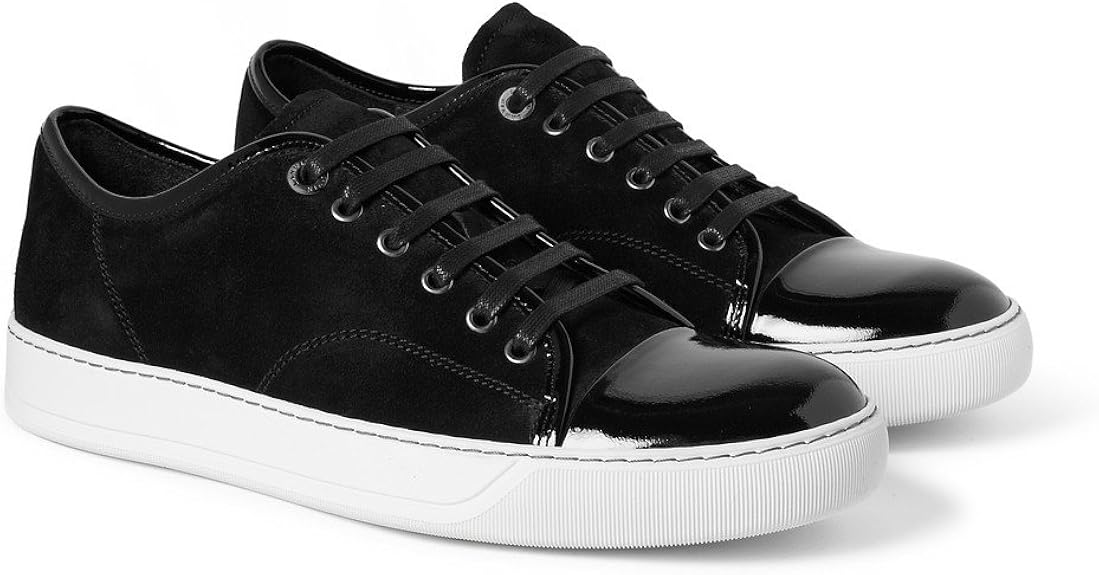 lanvin leather sneakers
