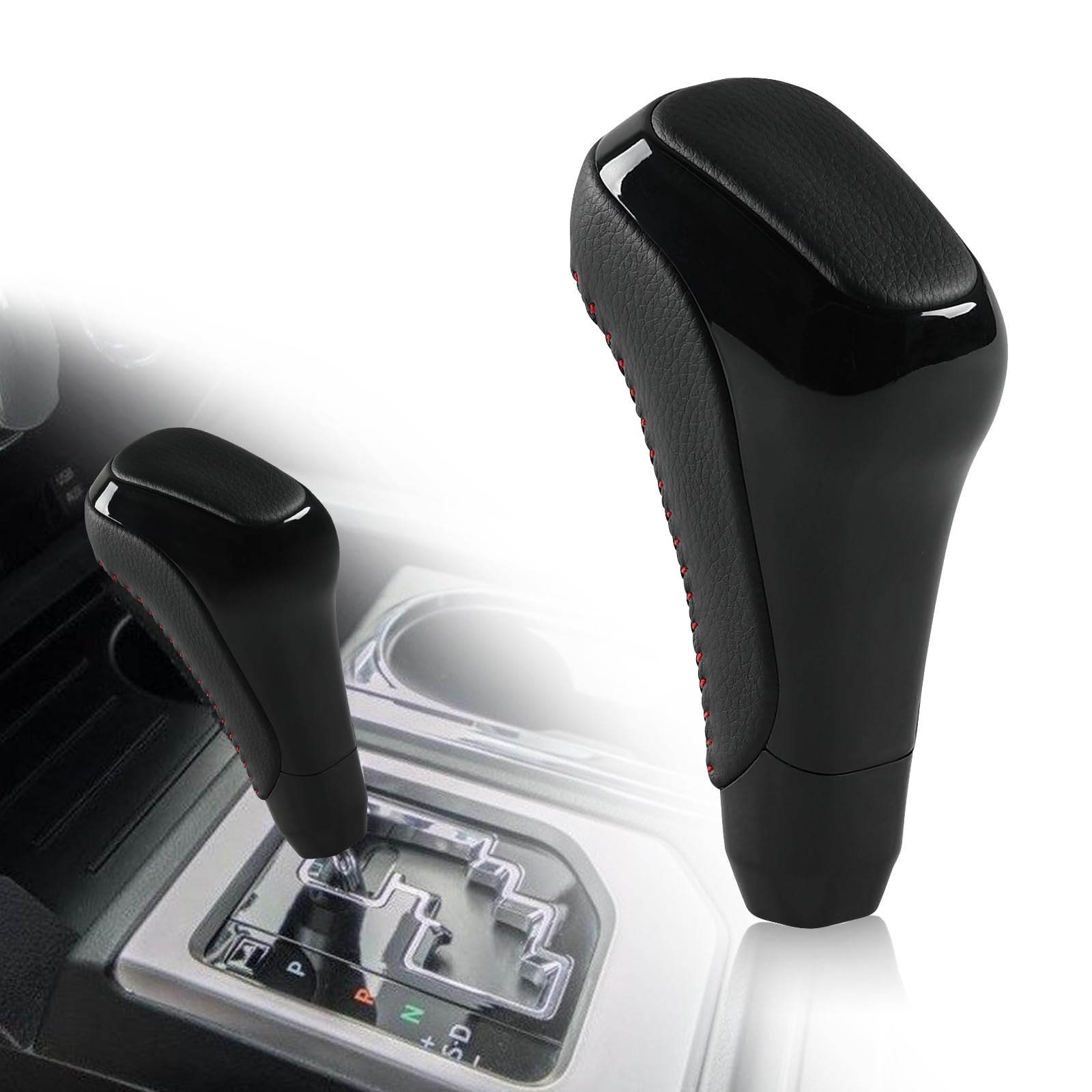 Photo 1 of JDMON Automatic Gear Shift Knob Head Lever Compatible with Toyota 4Runner 2012-2023 Toyota Tundra TRD PRO 2014-2021 Shifter Knob Handle Lever Replace PTR5734140 PTR57-34141 (Black)