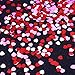 Patelai 4000 Pieces Heart Confetti Metallic Foil Red White Pink Heart Confetti for Valentine's Day Wedding Party Decor