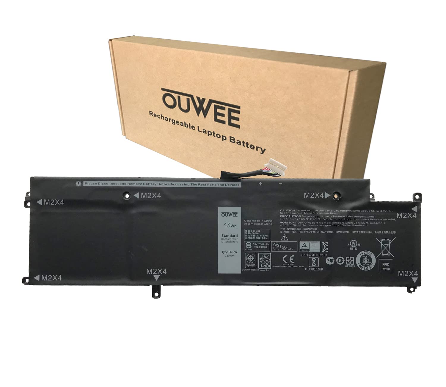 Batterie P63NY pour DELL LATITUDE 13 7370