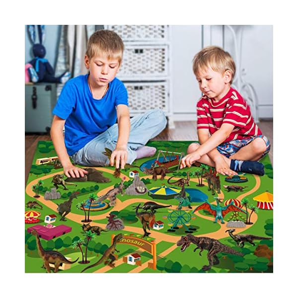 LOYO-Dinosaur-Toy-Figure-with-Playmat-24-Pcs-Kids-Realistic-Dinosaur-Playset-Educational-Learning-Toy-for-Toddlers-Boys LOYO Dinosaur Toy Figure with Playmat - 24 Pcs Kids Realistic Dinosaur Playset Educational Learning Toy for Toddlers…