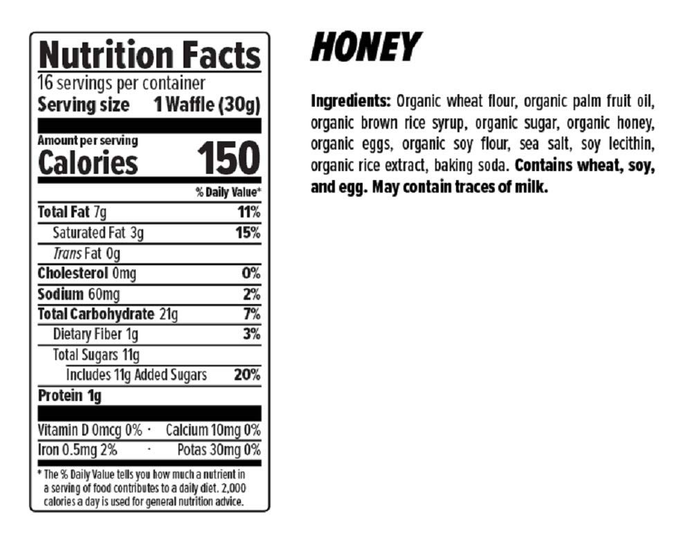 34 Nutritional Label For Honey - Labels Database 2020