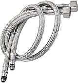 XIFIRY Pack of 2 Flexi Tap Connectors M10 x1/2 600mm Stainless Steel