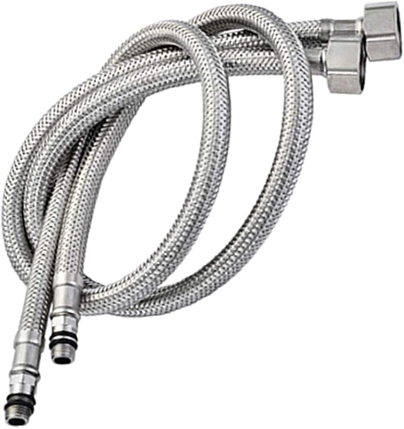 XIFIRY Pack of 2 Flexi Tap Connectors M10 x1/2 600mm Stainless Steel