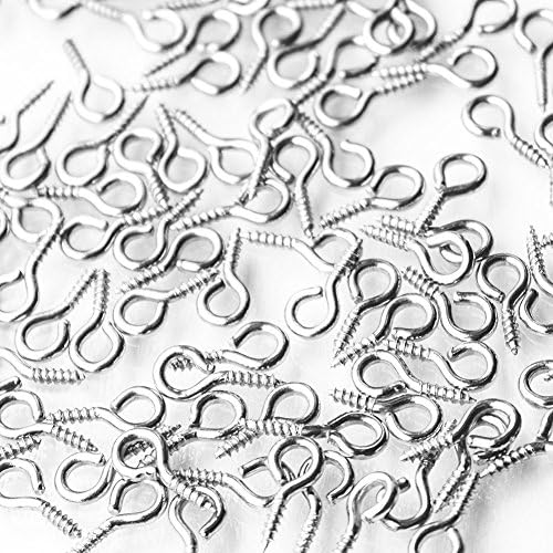 HUAJI Jewelry Making Findings Accessories Screw Eyes Pins 15mm