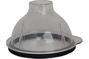 AJS RETAIL- Big Dome Lid suitable for PREETHI Mixer Grinder Jars (Ploycarbonate, Clear) (Big Lid, 5.4in/138mm)