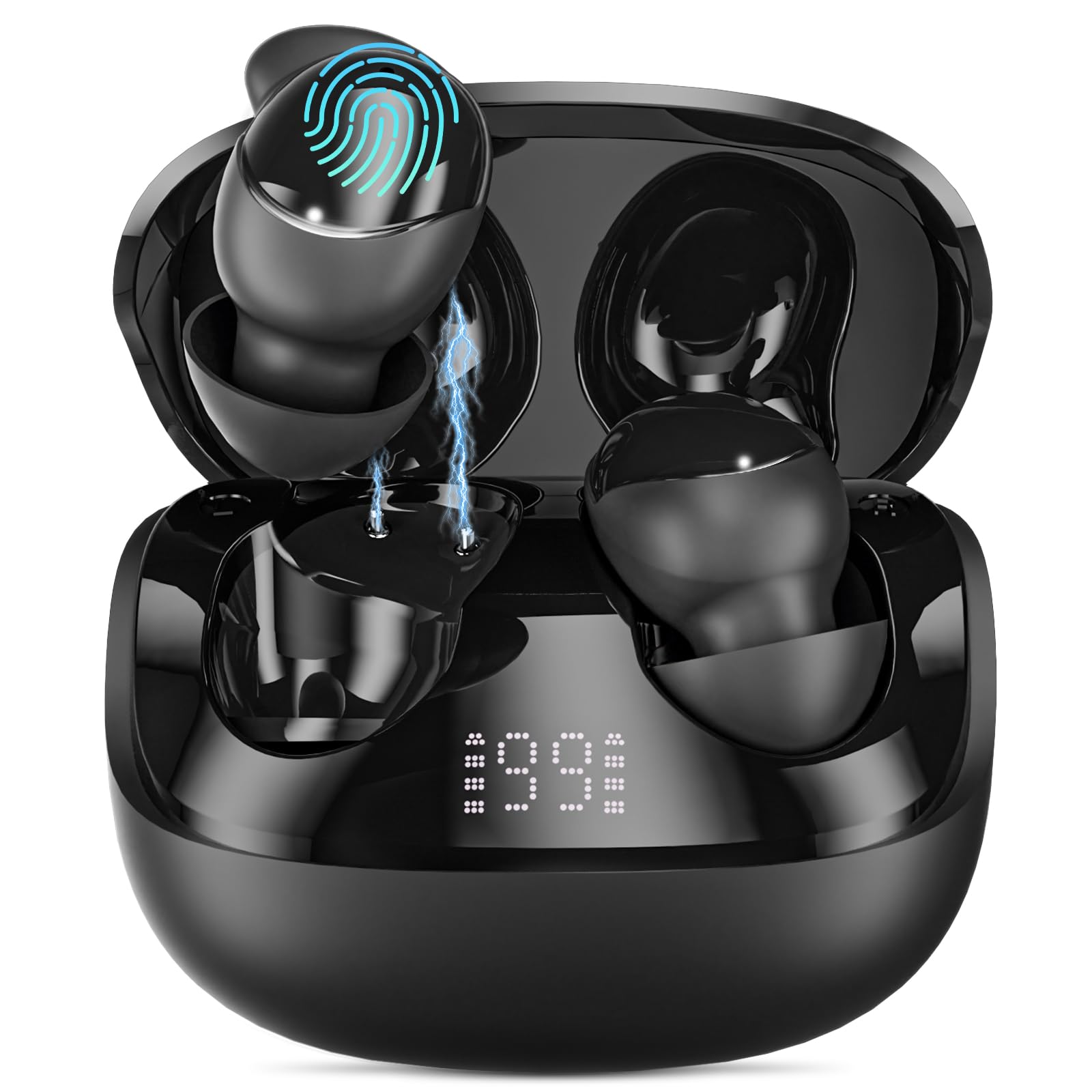 Ertuly T33 Sleep Earbuds, Bluetooth 6.0 Noise Cancelling Blue