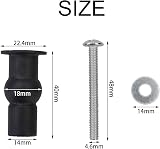 SZCXDKJ 4 Pack Toilet Seat Screws Universal Rubber Hinges Bolts WC Blind Hole view 2