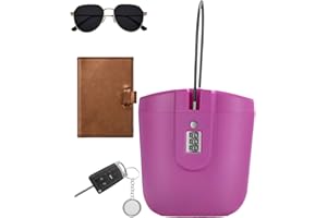 Password Box - Waterproof Portable Key Lock Box with Combination Code,Security Case 2L Large Capacity Storage Box for Travel,