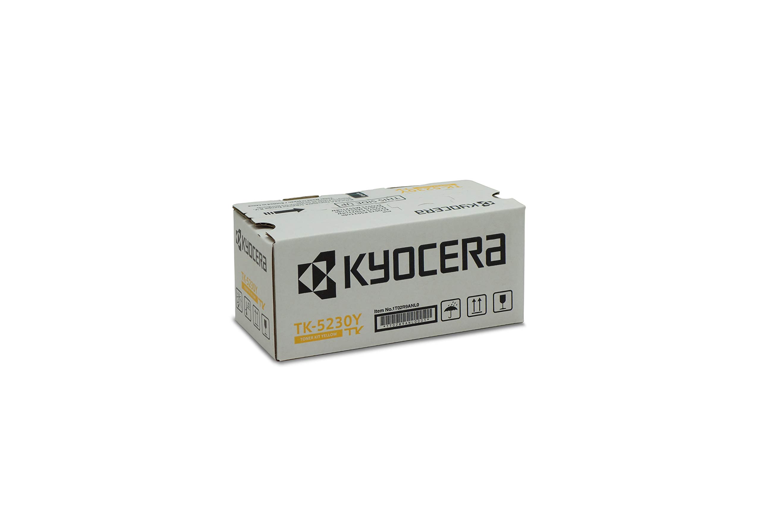 Kyocera TK-5230Y Toner Yellow, Original Premium Cartridge 1T02R9ANL0. Compatible ECOSYS Printers M5521cdn/cdw, P5021cdn/cdw