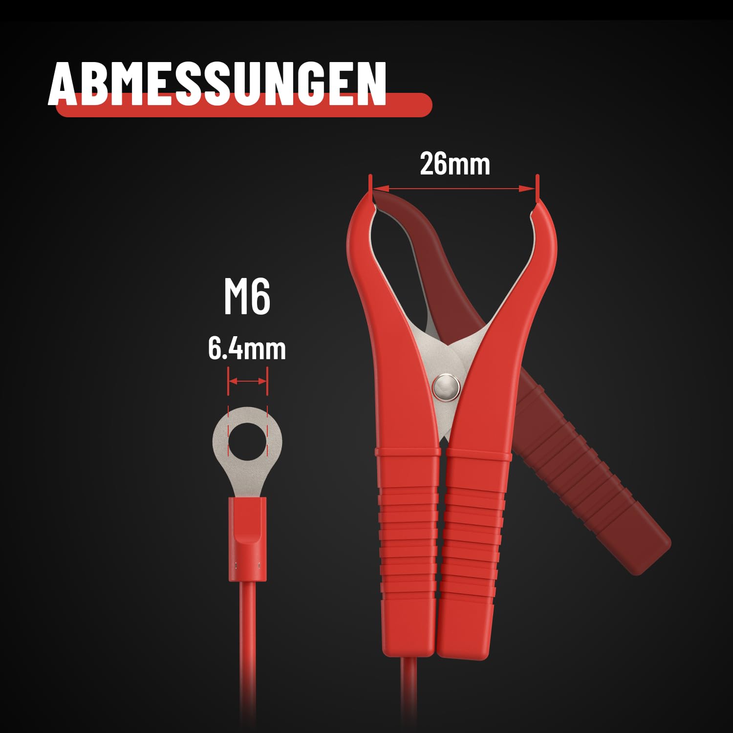 ABSINA 3,8 A Batterieladegerät KFZ für 6V & 12V Blei Batterie bis 120Ah & 12,8V Lithium - Ladegerät Autobatterie - AGM Ladegerät 12V für Auto Motorrad Wohnwagen - Erhaltungsladegerät 6