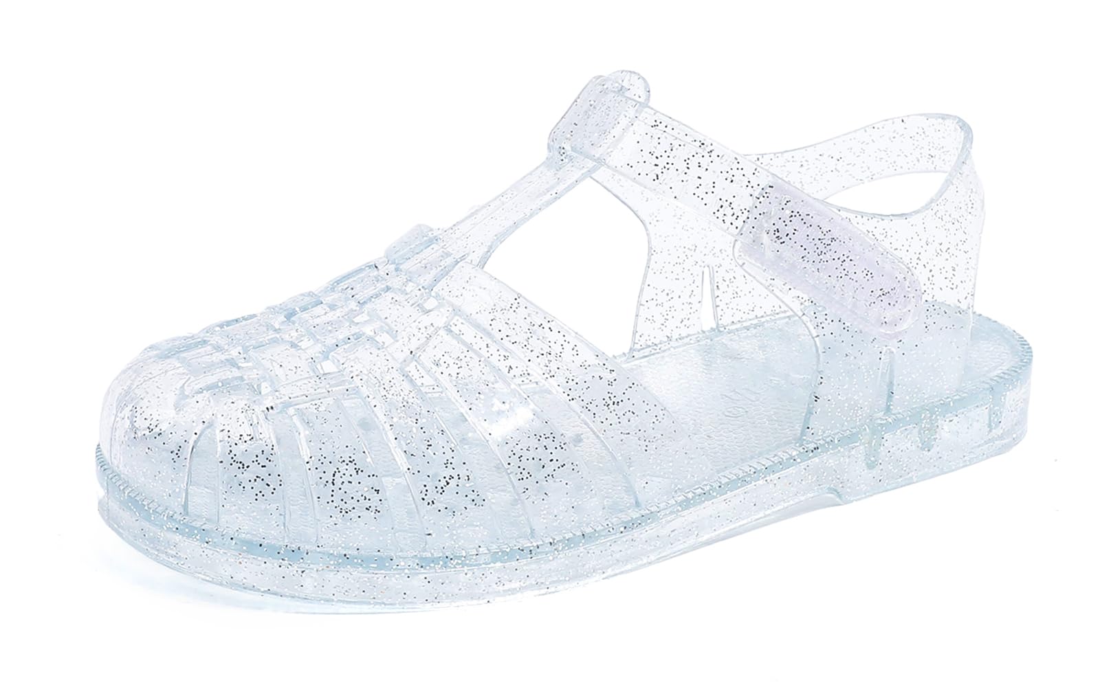 GUGUYeah Jelly Sandals for Girls,Closed Toe Princess Costume Summer Dress Shoes Fisherman Gladiator Water Beach Flat Sandals for Toddler/Little Kid/Big Kid