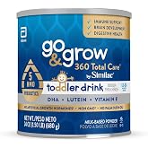 Go &amp; Grow 360 Total Care by Similac Toddler Nutritional Drink, Has 5 HMOs, Powder, 24-oz Can