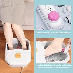 iFedio Collapsible Foot Spa with Heat, Bubble,and