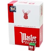 Master Billiard/Pool Cue Chalk, Gross Box, 144 Cubes