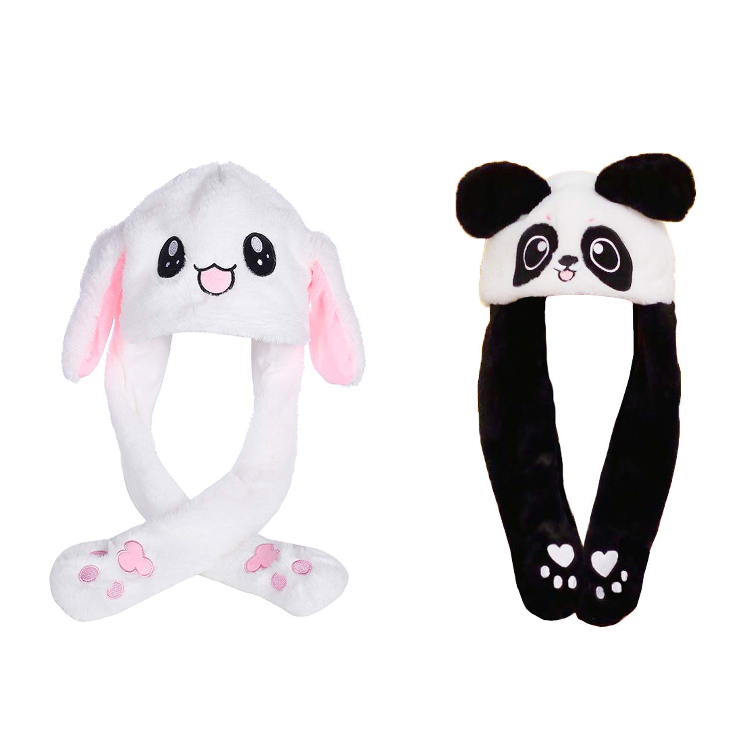 2 Pcs Cute Rabbit Hat Unisex Funny 