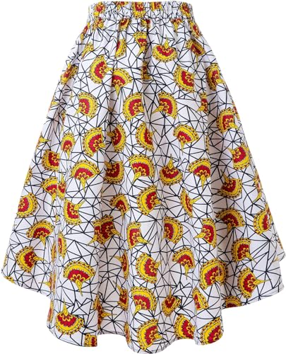 Convertible Wax Print Maxi Skirt Sakkas Asma & Dress With Pockets